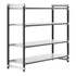 Cambro Camshelving Elements 4-Shelf Solid Starter Shelving Unit – Speckled Gray