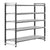 Cambro Camshelving Elements 5-Shelf Vented Starter Shelving Unit – Speckled Gray