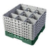 Cambro Camrack® 9 -Compartment 11-3/4" Glass Rack with 6 Extenders