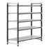 Cambro Camshelving Elements 5-Shelf Vented Starter Shelving Unit – Speckled Gray