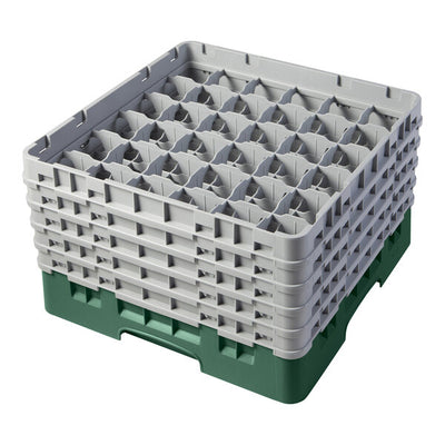Cambro Camrack® Customizable  36-Compartment 10-1/8" Glass Rack