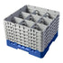 Cambro Camrack® 9 -Compartment 11-3/4" Glass Rack with 6 Extenders