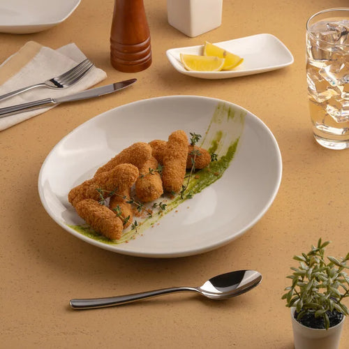 Ariane Vital Coupe 9 5/6" Round Slanted Porcelain Coupe Deep Plate ( Case Of 6 )