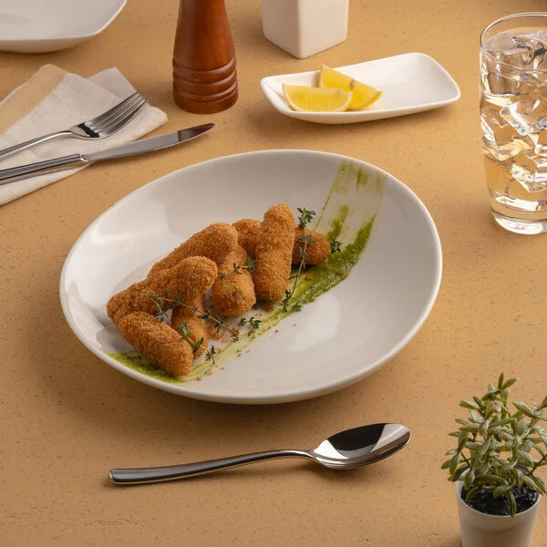 Ariane Vital Coupe 9 5/6" Round Slanted Porcelain Coupe Deep Plate ( Case Of 6 )