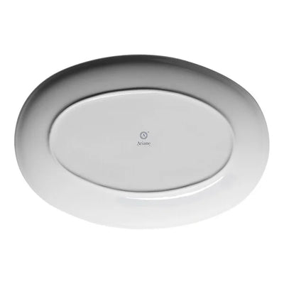 Ariane Twister Red 10 1/4" Red Oval Coupe Porcelain Plate ( Case Of 12 )