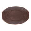 Ariane Twister Mokka Oval Coupe Porcelain Plate ( Case Of 6 )