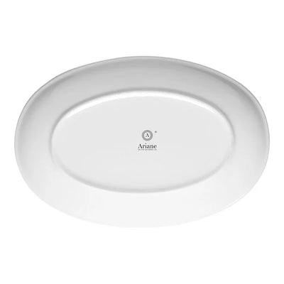 Ariane Twister Mokka Oval Coupe Porcelain Plate ( Case Of 6 )