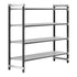 Cambro Camshelving Elements 4-Shelf Vented Starter Shelving Unit – Speckled Gray