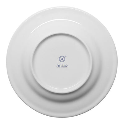 Ariane  Orba Round Embossed Wide Rim Flat Porcelain Plate ( Case Of 12 )
