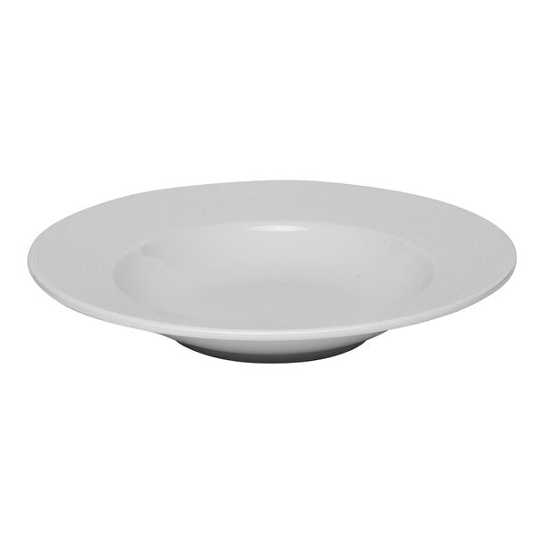 Ariane Orba 9" Round Embossed Wide Rim Porcelain Deep Plate ( Case Of 12 )