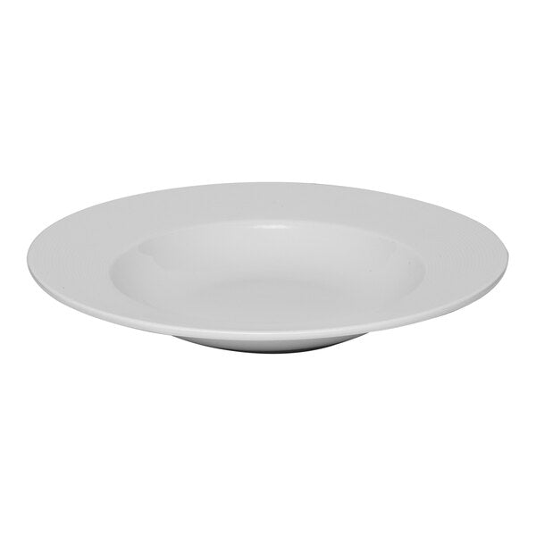 Ariane Orba 10 1/4" Round Embossed Wide Rim Porcelain Deep Plate ( Case Of 6 )