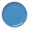 Ariane Twister Blue Round Rimless Coupe Porcelain Plate ( Case Of 6 )