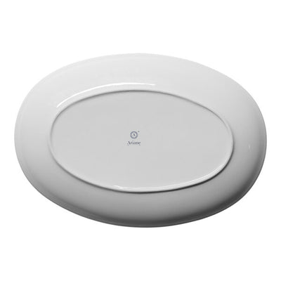Ariane Twister Blue 12 3/5" Oval Coupe Porcelain Plate ( Case Of 6 )