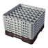 Cambro Camrack® Customizable 49-Compartment 11 3/4" Glass Rack