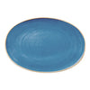 Ariane Twister Blue 10 1/4" Blue Oval Coupe Porcelain Plate ( Case Of 12 )
