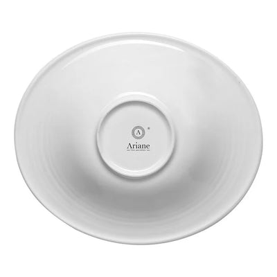 Ariane Twister Blue 11 3/7" Oval Wide Rim Porcelain Bowl ( Case Of 6 )