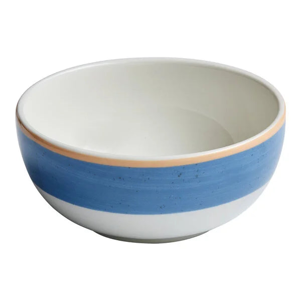 Ariane Twister Blue 5 1/2" Two-Tone Round Porcelain Bowl ( Case Of 8 )