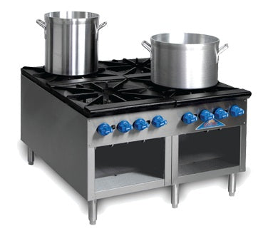 Comstock-Castle, 2CSP36, Gas Stock Pot Range with 4 Burners