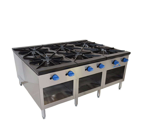 Comstock-Castle, 2CSP54, Gas Stock Pot Range with 6 Burners