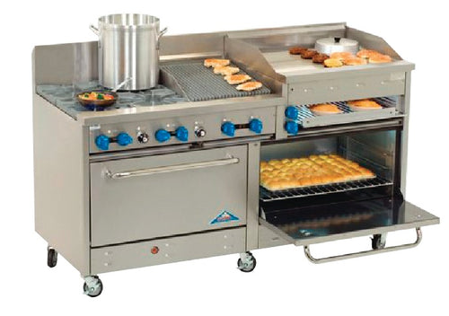 Comstock-Castle, 2F330-12, 72" Gas Range with 10 Burners