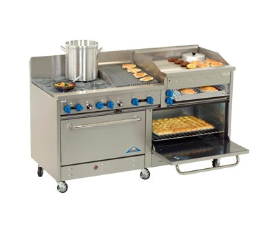 Comstock-Castle, 2F330-24B, Range, 72" Restaurant, Gas