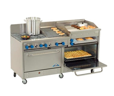 Comstock-Castle, 2F330-2RB-24B, Range, 72" Restaurant, Gas