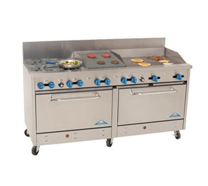 Comstock-Castle, 2F330-30-1.5RB, Range, 72" Restaurant, Gas