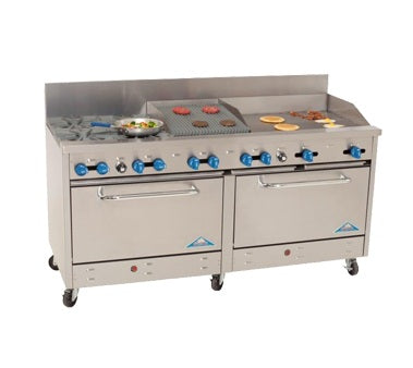 Comstock-Castle, 2F330-30-1.5RB, Range, 72" Restaurant, Gas