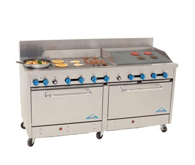 Comstock-Castle, 2F330-30-2.5RB, Range, 72" Restaurant, Gas