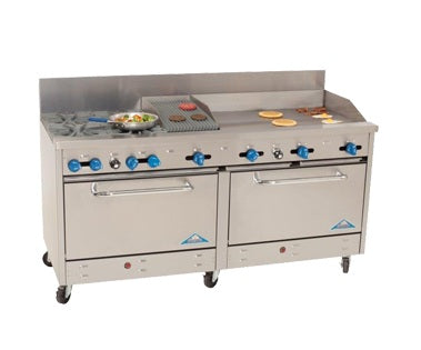 Comstock-Castle, 2F330-36-1RB, Range, 72" Restaurant, Gas