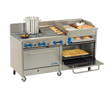 Comstock-Castle, 2F330-3RB-36B, Range, 72" Restaurant, Gas