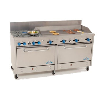 Comstock-Castle, 2F330-48, Range, 72", 4 Burners, 48" Griddle