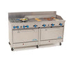 Comstock-Castle, 2F330-60, Range, 72", 2 Burners, 60" Griddle