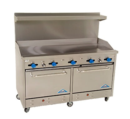 Comstock-Castle, 2F330, Range, 72", 12 Open Burners, Gas.