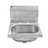 GSW Stainless Steel Wall Mount Hand Sink With Deck Mount Faucet