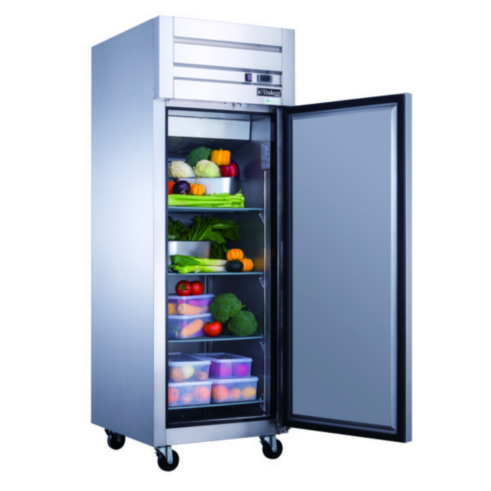 Dukers Reach-Ins Refrigerator D28AR Commercial Single Door Top Mount Refrigerator in Stainless Steel