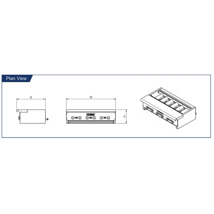 Counter Top Radiant Gas Kebob Broiler