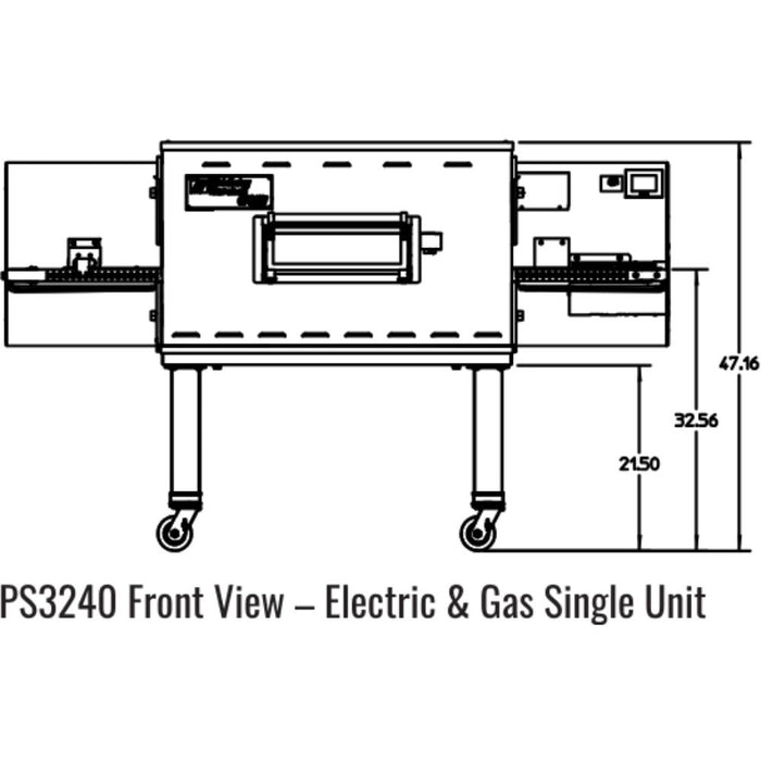 Middleby Marshall PS3240 Traditional Impingement Conveyor – 40″ Cook Chamber - Single/Double/Triple Stack options Available