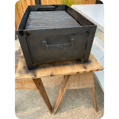 Heavy Duty , Mild Steel Mangal BBQ Barbecue Grill 30 x 18 x 12
