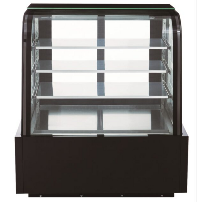 Dukers Cake Showcase Refrigerators DDM48R-CB Curved Glass 48″ Cake Showcase