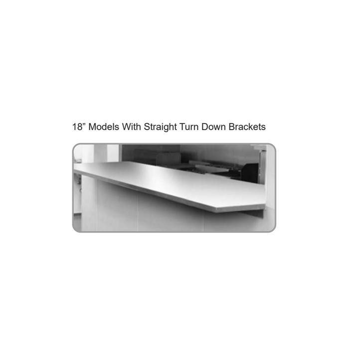 GSW L-Shape Brackets Pass-Through Serving Shelves