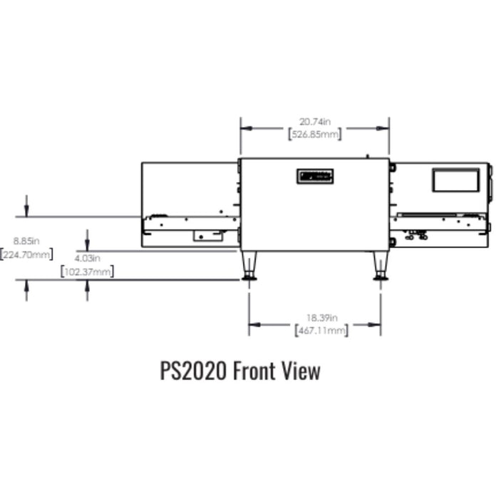 Middleby Marshall PS2020 Gas Countertop Conveyor Oven - Single/Double/Triple Stack options Available