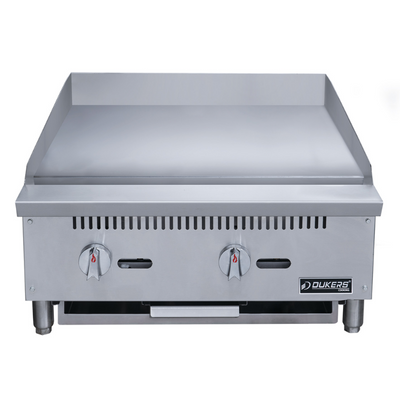 Dukers Griddles DCGM24 24 in. W Griddle with 2 Burners