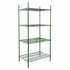 GSW 21"W Green Epoxy Coating Heavy Duty Commercial-Grade Wire Shelving