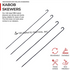 Mild Steel (Iron) BBQ SKEWERS - SQUARE (RECTANGLE), Options 3,4,6,8 & 10 MM thickness