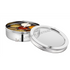 Stainless Steel Spice Box/ Masala Dabba / Organizer - 9" round , see Thru Lid and 7 Bowls