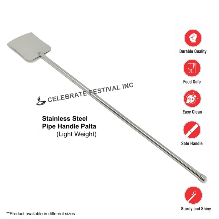 Mixing Paddle : Stainless Steel Pipe Palta - Light Weight,  Availabke in different sizes