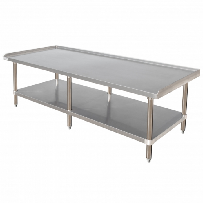 GSW Premium Equipment Stand - All Welded Stainless Steel Top, S/S Undershelf & Legs