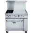 Dukers Range Ovens DCR36-2B24GM 36″ Gas Range with Two (2) Open Burners & 24″ Griddle