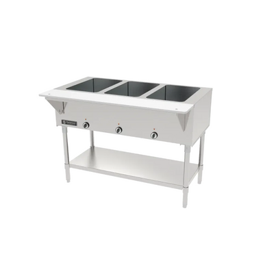 S/S Electric Open Wells Hot Food Table with Cutting Board